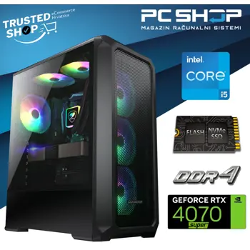 PC Računalo MagazinRS Gamer (Intel i5 14400F 4.70 GHz (Turbo), Nvidia RTX 4070 Super , 16GB RAM, SSD NVMe 1TB)