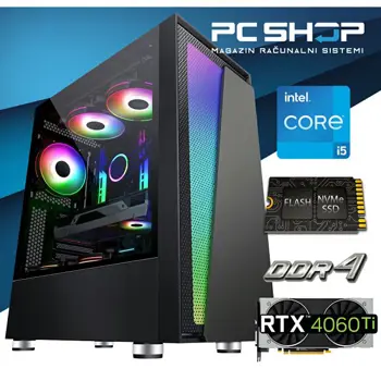 PC Računalo MagazinRS Gamer (Intel i5 14400F 4.7Ghz (Turbo), Nvidia RTX 4060 Ti, 16GB DDR4 RAM, SSD 1TB NVMe)