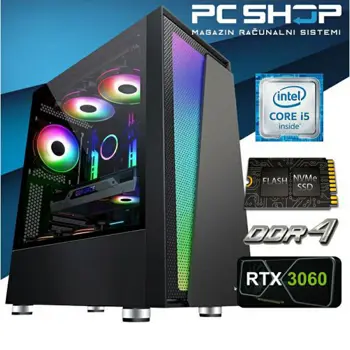 PC Računalo MagazinRS Gamer (Intel i5 14400F 4.7Ghz (Turbo), Nvidia RTX 3060, 16GB DDR4 RAM, SSD 1TB NVMe)