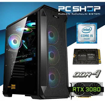 PC Računalo MagazinRS Gamer (Intel i5 14600KF 5.3Ghz (Turbo), Nvidia RTX 3080, 16GB DDR4 RAM, SSD 1000GB NVMe)