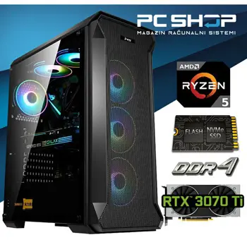 PC Računalo MagazinRS Gamer (Ryzen 5 5600x 4.6GHz (Boost), Nvidia RTX 3070 Ti, 16GB DDR4 RAM, SSD NVMe 1TB)