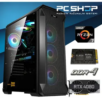 PC Računalo MagazinRS Gamer (Ryzen 7 7800X3D, Nvidia RTX 4080 SUPER, 32GB DDR5 RAM, SSD NVMe 1TB)