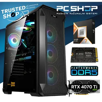 PC Računalo MagazinRS Gamer (Ryzen 7 9800X3D, Nvidia RTX 4070 Ti SUPER, 32GB DDR5 RAM, SSD NVMe 1TB)