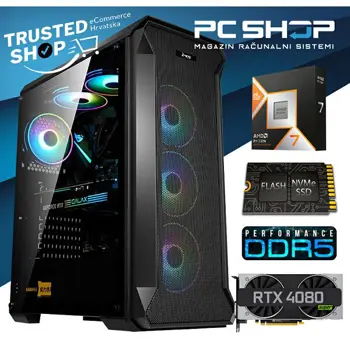 PC Računalo MagazinRS Gamer (Ryzen 7 9800X3D, Nvidia RTX 4080 SUPER, 32GB DDR5 RAM, SSD NVMe 1TB)