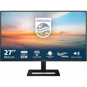 Philips 27" 27E1N1600AE, QHD, HDMI, 100Hz, USB-C