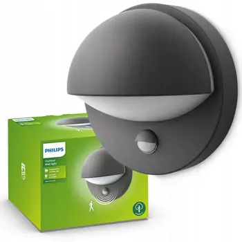 Philips June IR wall lantern anthracite 1x12W