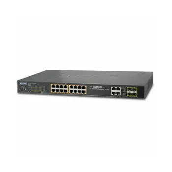 Planet 16-Port 802.3at Gigabit Ports 4 SFP Managed Switch