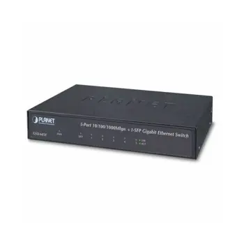 Planet 5-Port 10 100 1000T 1-Port 1000X SFP Gigabit Ethernet Switch