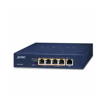 Planet 5-Port PoE Swicth 2x GbE 802.3bt PoE 2x GbE 802.3at 1 GbE