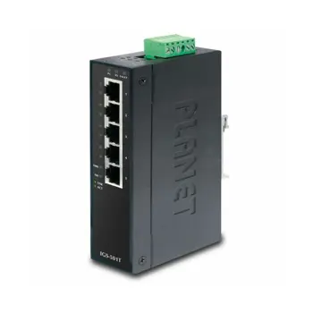 Planet 5P Gigabit Industrial Switch w wide operating Temp