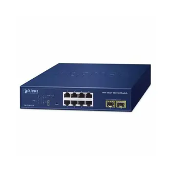 Planet 8-Port 10 100 1000T 2-Port 1000X SFP Web Smart Ethernet Switch