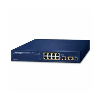 Planet 8-Port 10 100 1000T 802.3at PoE 2-Port 2.5G 802.3at PoE 1-Port 10G SFP Ethernet Switch