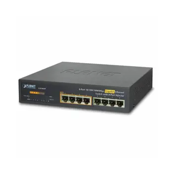 Planet 8-Port (8x 1GbE RJ45) with 4x 30W port PoE (60W) Switch