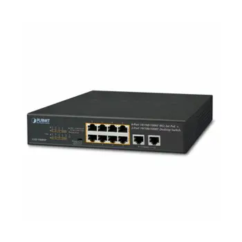 Planet 8-Port Gbe 802.3at PoE 2-Port Gbe Desktop Switch (120 watts)