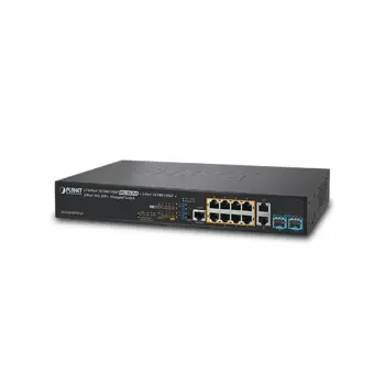 Planet 8-Port GbE 802.3bt PoE 2P GbE 10P 10G SFP Managed Switch