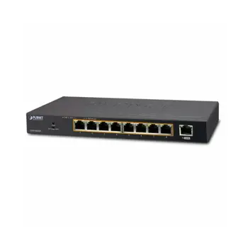 Planet 8-Port Gigabit HP 802.3at PoE 1-Port Gigabit Desktop Switch