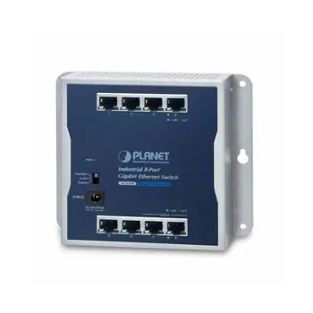 Planet Flat-type Industrial 8-Port 10 100 1000T Wall-mounted Gigabit Ethernet Switch