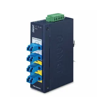 Planet Industrial 2-Channel duplex or 4 channel simplex MultiMode Optical Fiber Bypass Switch