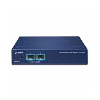 Planet Industrial 2-Port 10G 1GBASE-X SFP Managed Media Converter