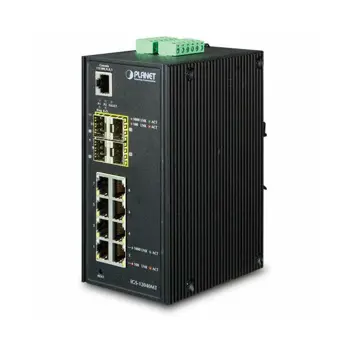 Planet Industrial 8 Gigabit Ports 4 SFP Managed Switch