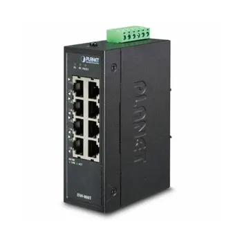 Planet Industrial 8-Port 10 100TX Compact Ethernet Switch