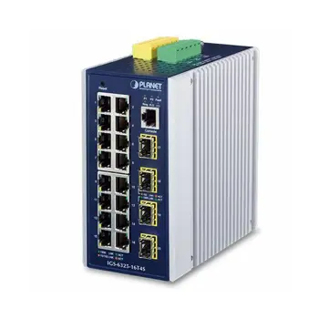 Planet Industrial Industrial L3 16-Port 10 100 1000T 4-Port 100 1000X SFP Managed Ethernet Switch