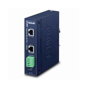 Planet Industrial Single-Port 10 100 1000Mbps 802.3bt PoE Splitter