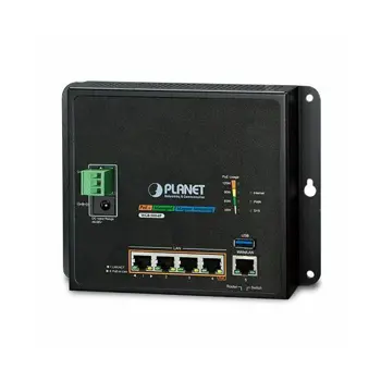 Planet Industrial Wall-mount Gigabit Router with 4-Port 802.3at PoE