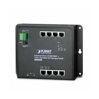 Planet Industrial Wall.mount 8P 2 SFP Managed Switch