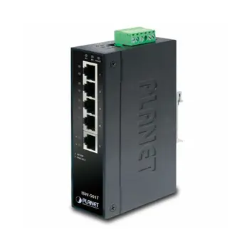 Planet ISW-501T 5P 10 100Mbps Industrial Fast Ethernet Switch