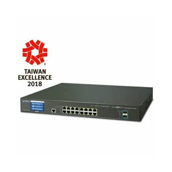 Planet L2 16-Port RJ45 Gigabit 4-Port Shared SFP 4-Port 10G SFP Managed Switch w redundant power