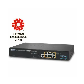 Planet L2 8-Port 2.5G 802.3at PoE 2-Port 1G 10G SFP Managed Multigigabit