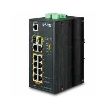 Planet L2 Industrial 8P GbE at PoE 4P Gb SFP Managed Switch