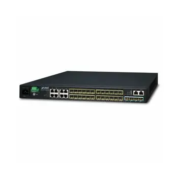 Planet Layer 3 16-Port 100 1000X SFP 8-Port Gigabit TP SFP 1000X SFP 4-Port 10G SFP Stackable Managed Gigabit Switch with 36-75V DC Redundant Power