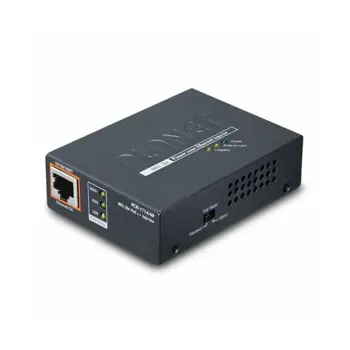 Planet Single-Port 10 100 1000Mbps 802.3bt PoE Injector (60 Watts)