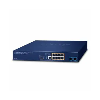 Planet Wireless AP Managed Switch with 8-Port 802.3at PoE 2-Port 10G SFP