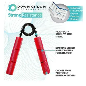 PowerGripper Hand grip 200 lbs 91 kg RPM metal gripper - Red