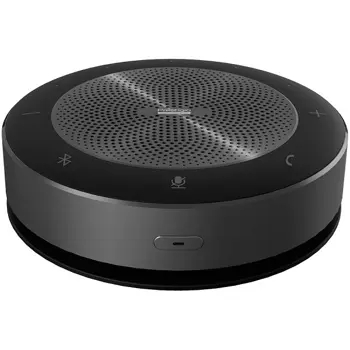 Prestigio Solutions Video Conferencing Speakerphone Alpha: 5W, 6 mic, 5m (Radius), Wireless charging, Connection via USB Type-C, AUX or BT4.2+EDR