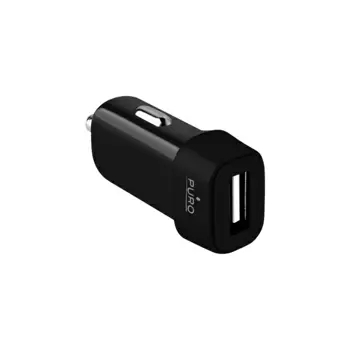 PURO Auto punjač Compact USB 1A CRNI