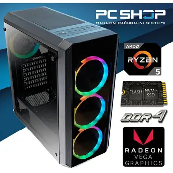 Računalo MagazinRS (AMD Ryzen 5 5600G 3.9GHz, Radeon Vega, 16GB DDR4 RAM, SSD 1TB  NVMe)