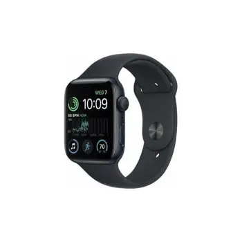 Refurbished Apple Watch SE (2022), 44mm, GPS, Midnight Aluminum