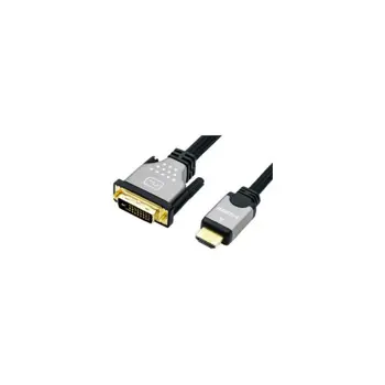 Roline DVI kabel, DVI-D (24+1) - HDMI, Dual Link, M/M, 3.0m, crno/sivi