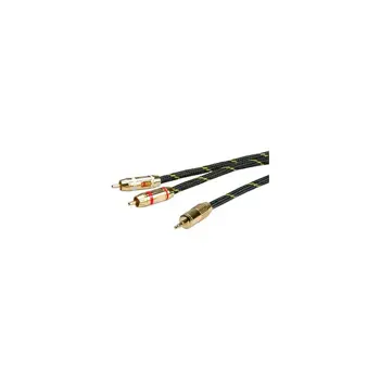 Roline GOLD Audio kabel 3.5mm Stereo - 2× Cinch (RCA), M/M, 2.5m