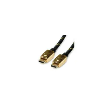 Roline GOLD DisplayPort kabel v1.4, DP-DP M/M, 3.0m, crno/zlatni