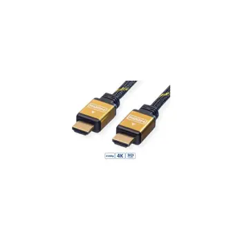 Roline GOLD HDMI kabel sa mrežom, HDMI M - HDMI M, 1.0m