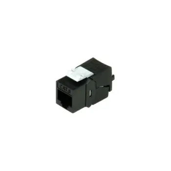 Roline Keystone Cat.6/7 Class E (RJ-45) black - patch module for 26.11.0357