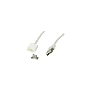 Roline USB2.0 magnetski kabel TIP A(M) na Micro B(M), bijeli, 1.0m