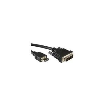 Roline VALUE DVI kabel, DVI-D (18+1) M na HDMI M, plasma konektor, 2.0m