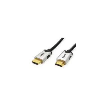 Roline VALUE HDMI 10K Ultra High Speed kabel, v2.1, M/M, 1.0m, crni