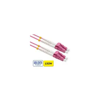 Roline VALUE optički kabel 50/125µm LC/LC Duplex, OM4, Low-Loss-Connector, 2.0 m, ljubičasti